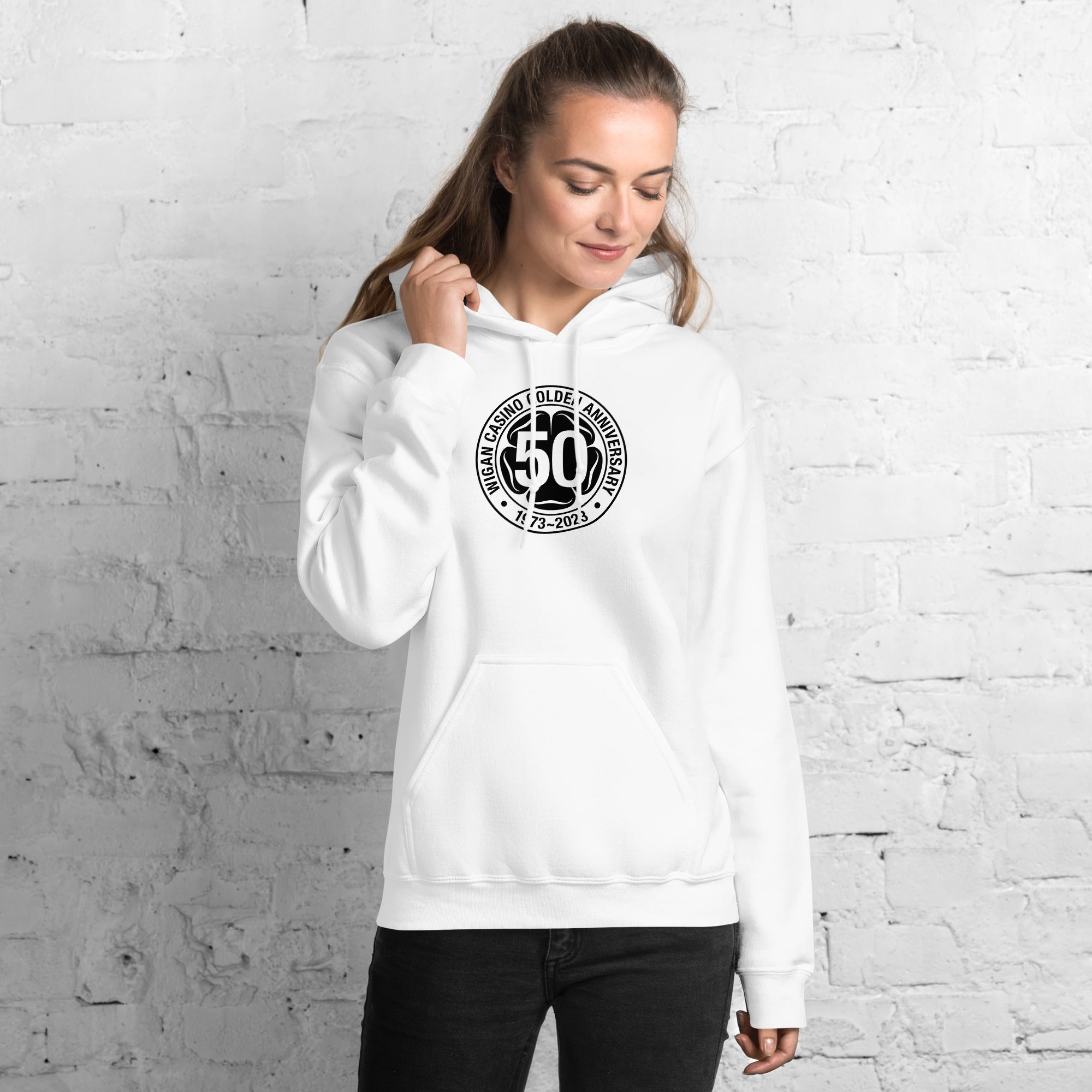 charly-records-wigan-casino-50th-hoodie-sweat-blanc-coton image 2
