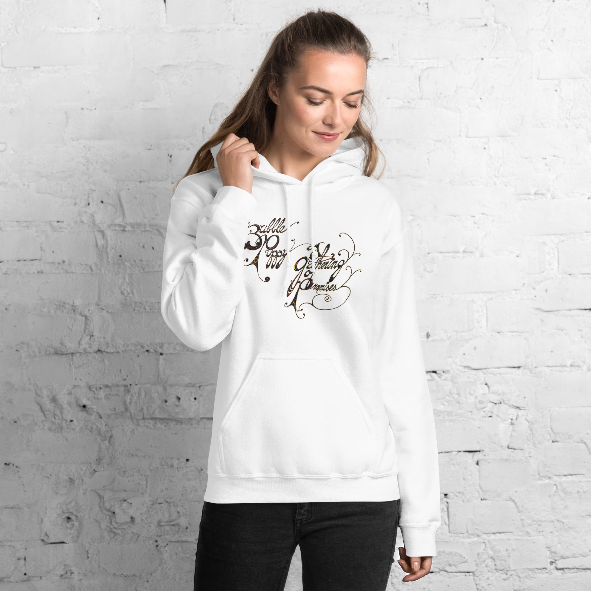 charly-records-bubble-puppy-sweat-capuche-noir-coton image 3