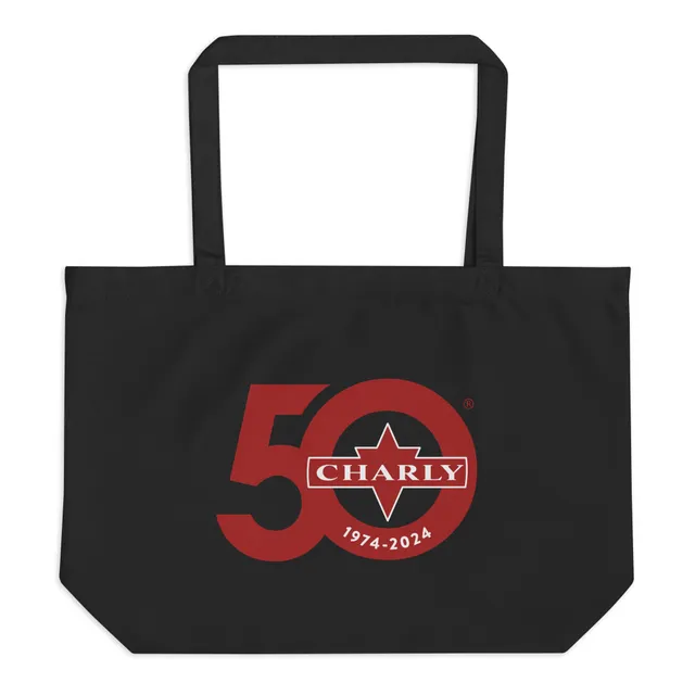 charly-records-50th-tote-bag-coton-bio-vinyles image 1