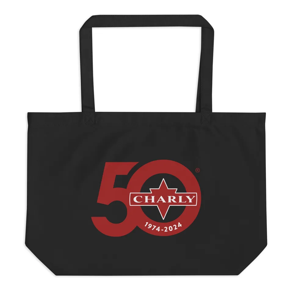 charly-records-50th-tote-bag-coton-bio-vinyles image 1