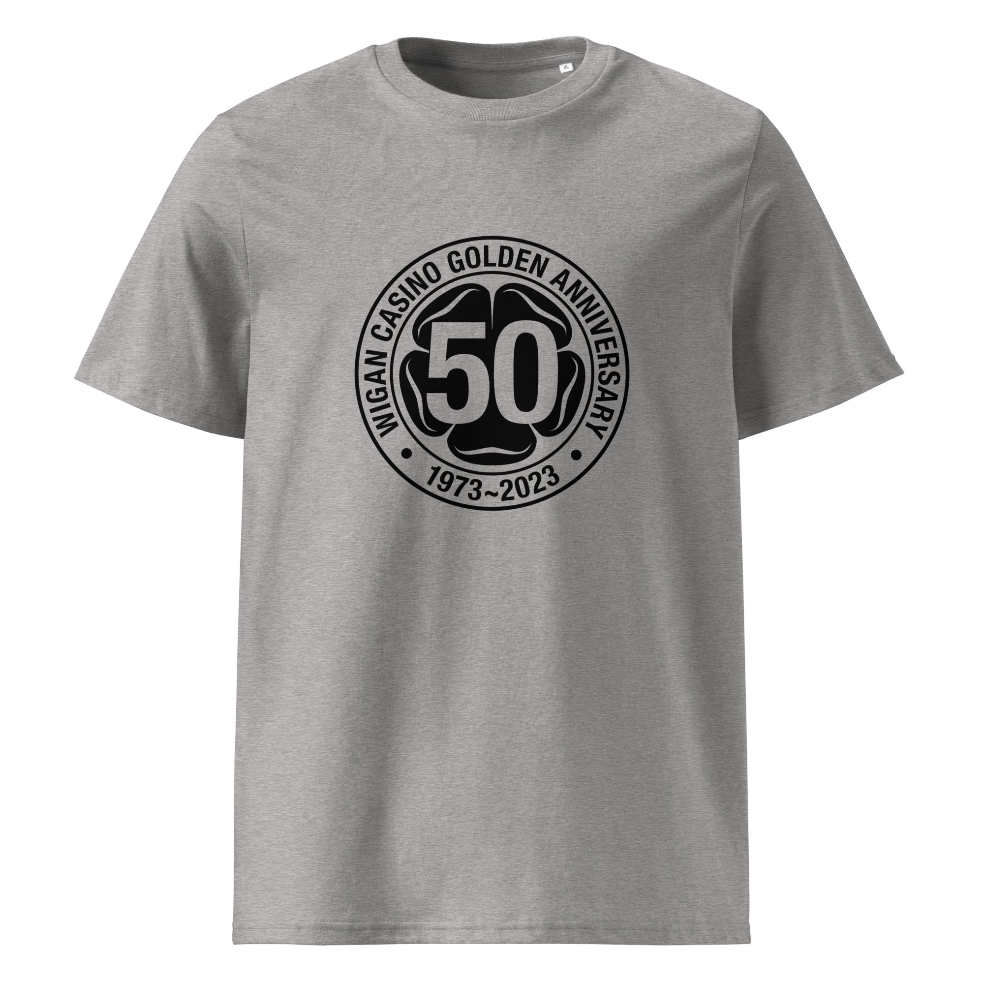 charly-records-wigan-casino-50-t-shirt-unisexe-coton-bio-blanc image 5