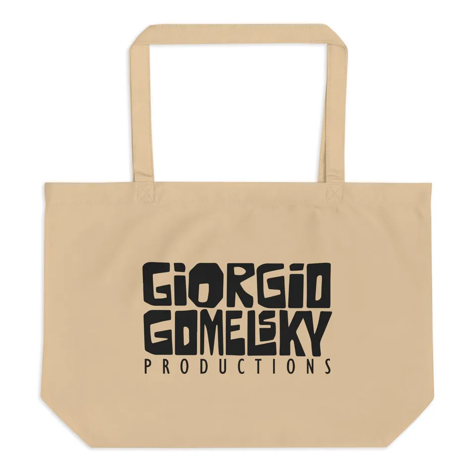 charly-giorgio-gomelsky-tote-bag-coton-bio-disques-vinyles image 1