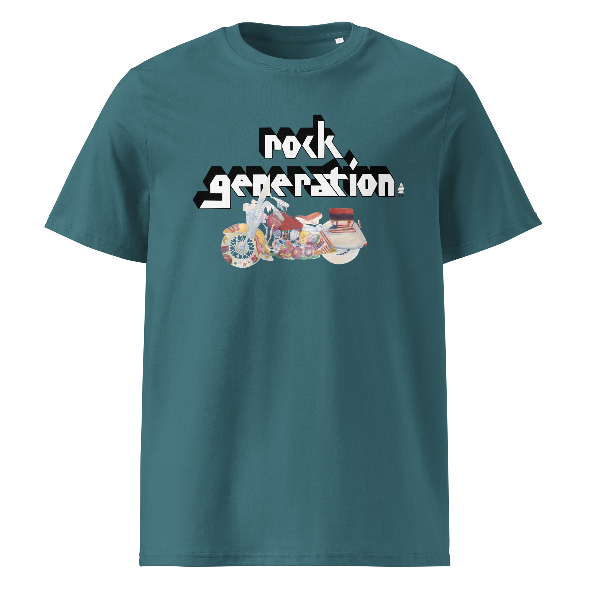rock-generation-ii-t-shirt-unisexe-coton-bio-blanc image 7