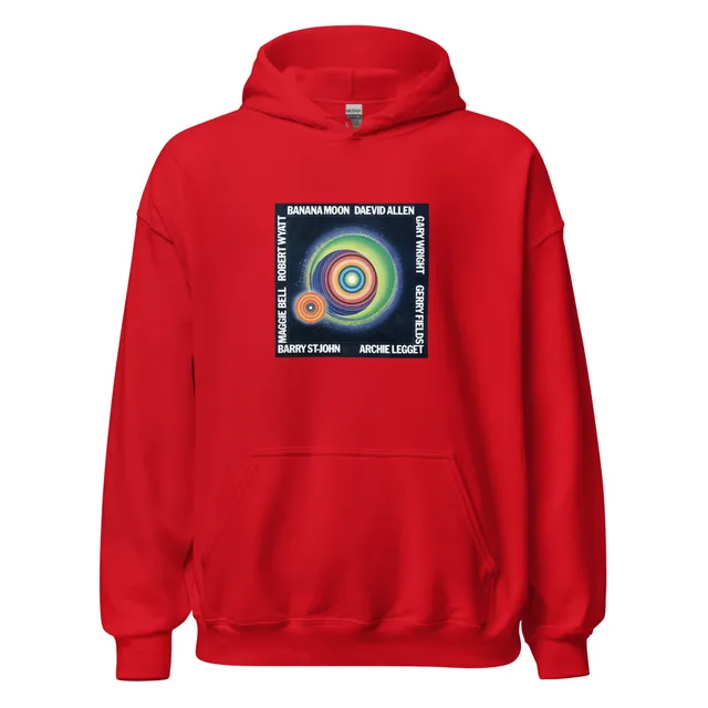 charly-records-banana-moon-sweat-capuche-rouge-unisexe image 1