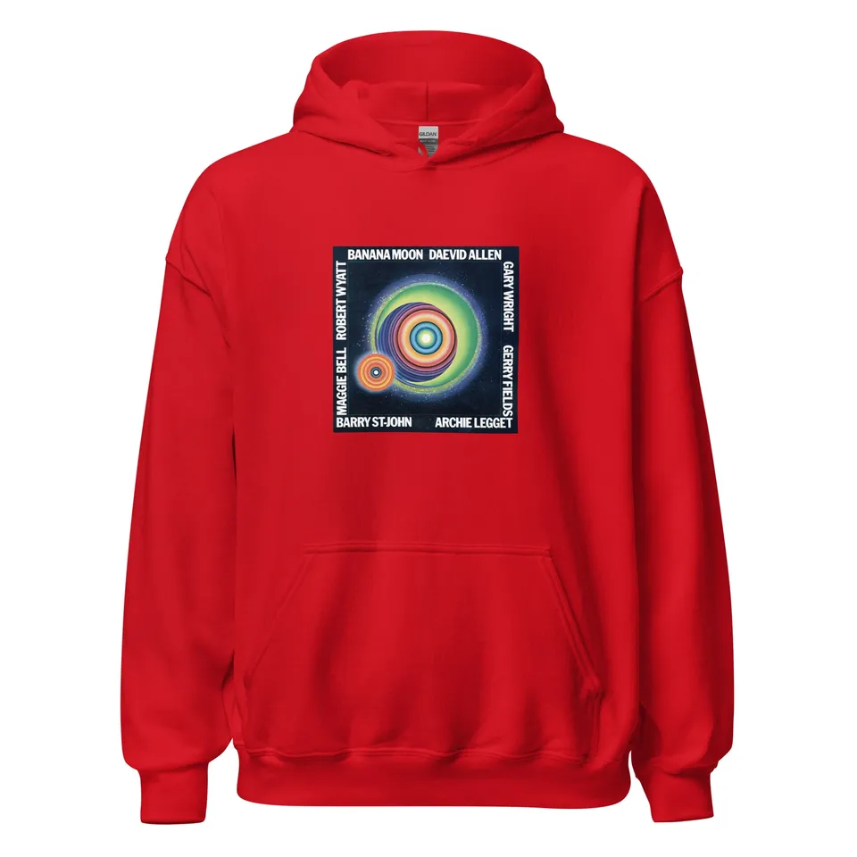 charly-records-banana-moon-sweat-capuche-rouge-unisexe image 1