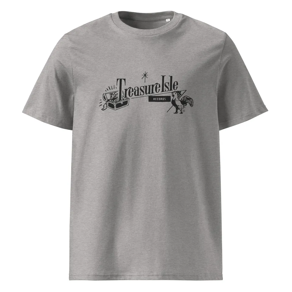 charly-treasure-isle-t-shirt-coton-bio-gris-chin image 1