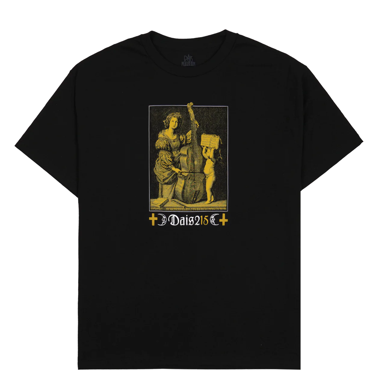 dais-records-x-pleasures-15-year-anniversary-t-shirt-noir-2-faces image 1