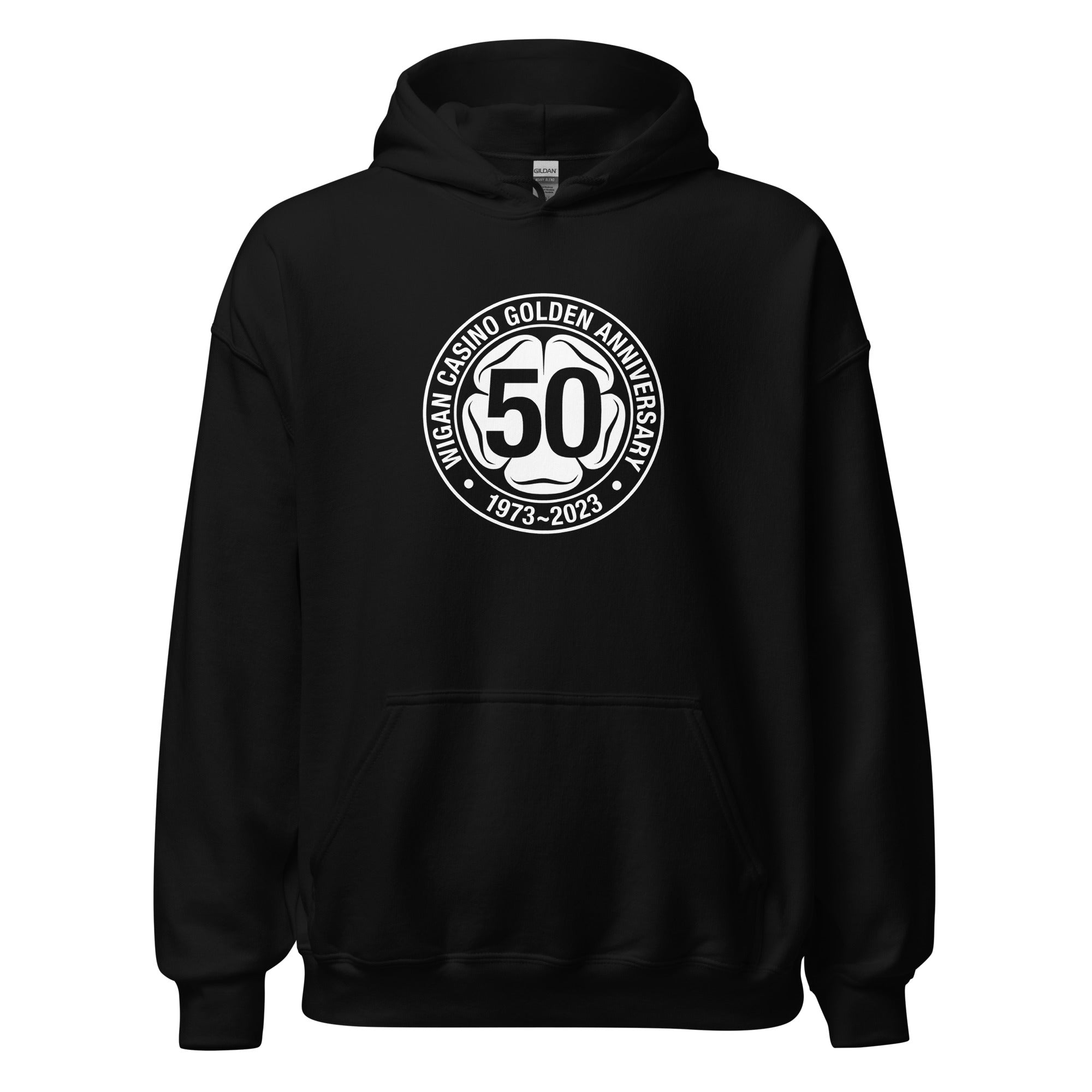 charly-wigan-casino-golden-anniversary-hoodie-coton-noir image 4