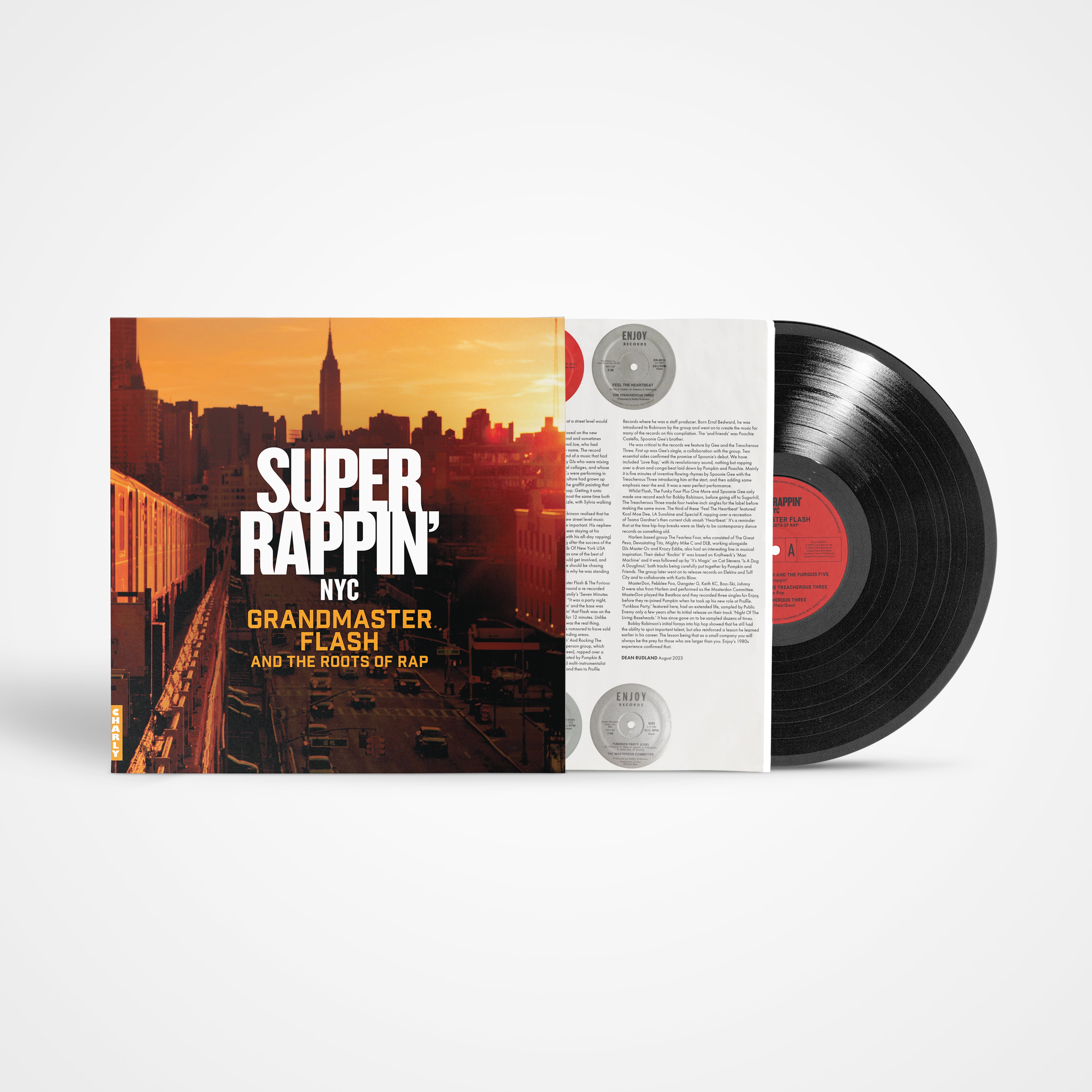 charly-records-super-rappin-vinyle-lp-noir-grandmaster-flash image 2
