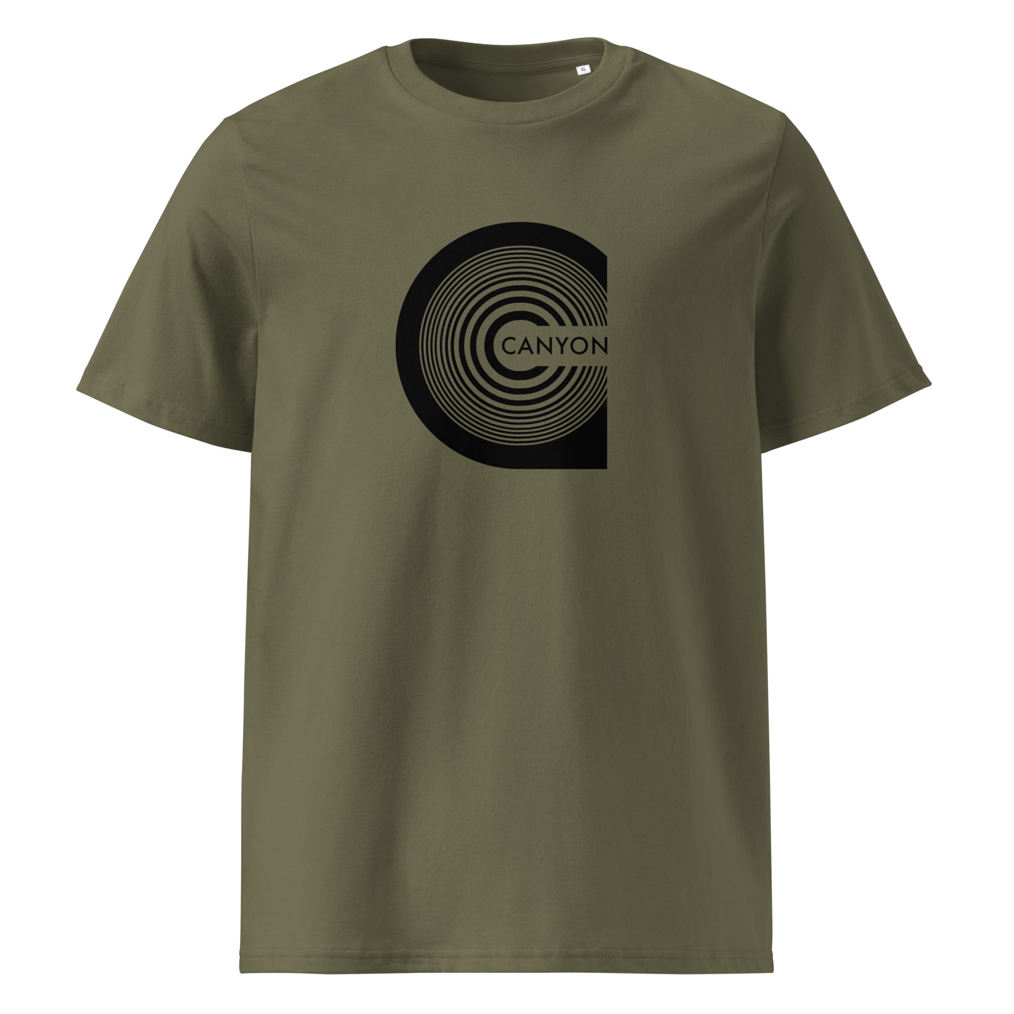 charly-records-canyon-t-shirt-coton-bio-unisexe-kaki image 1
