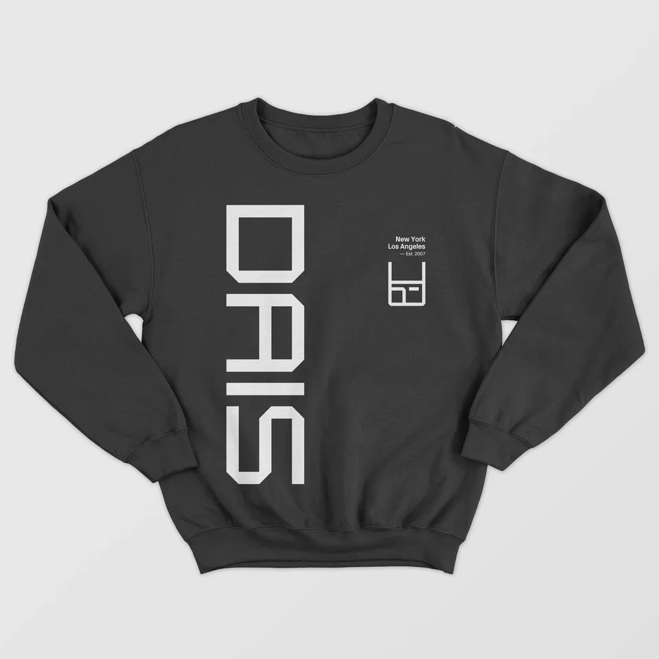 dais-pixelated-wordmark-est-2007-sweat-col-rond-lourd image 1