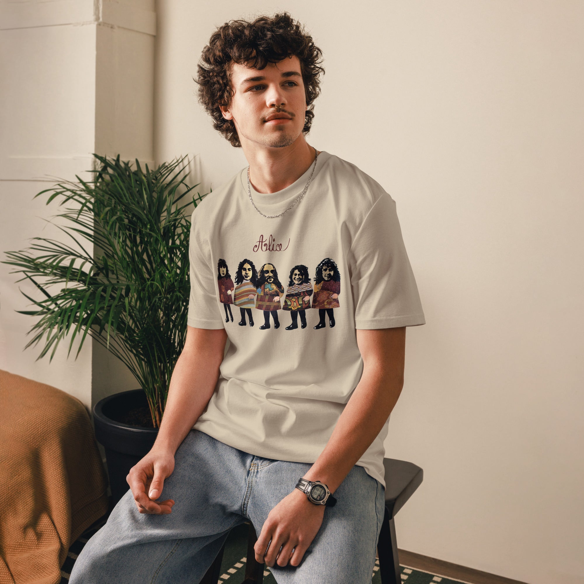 charly-records-alice-t-shirt-unisexe-blanc-coton-bio image 2