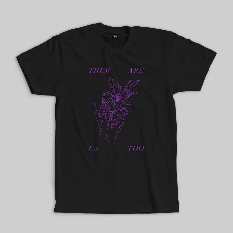 dais-records-them-are-us-too-amends-t-shirt-noir-violet image 1