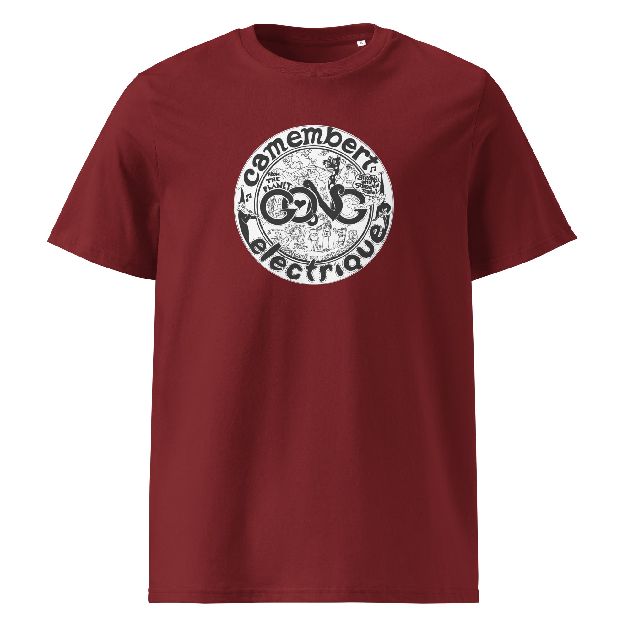 charly-camembert-electrique-t-shirt-coton-bio-noir-unisexe image 4