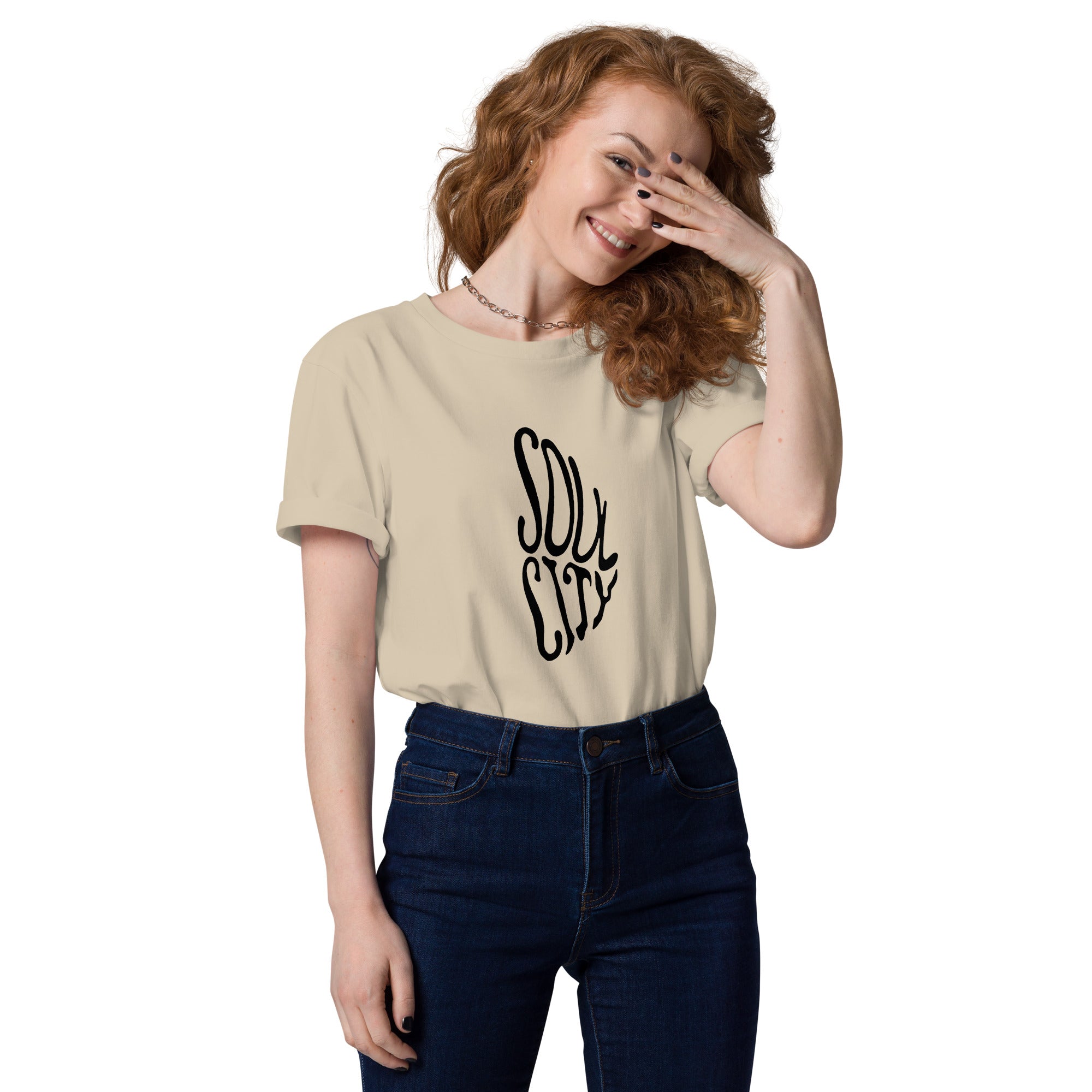 charly-records-soul-city-t-shirt-coton-bio-desert-dust image 3