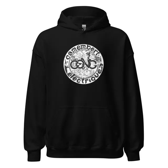 charly-camembert-electrique-hoodie-coton-capuche-noir image 1