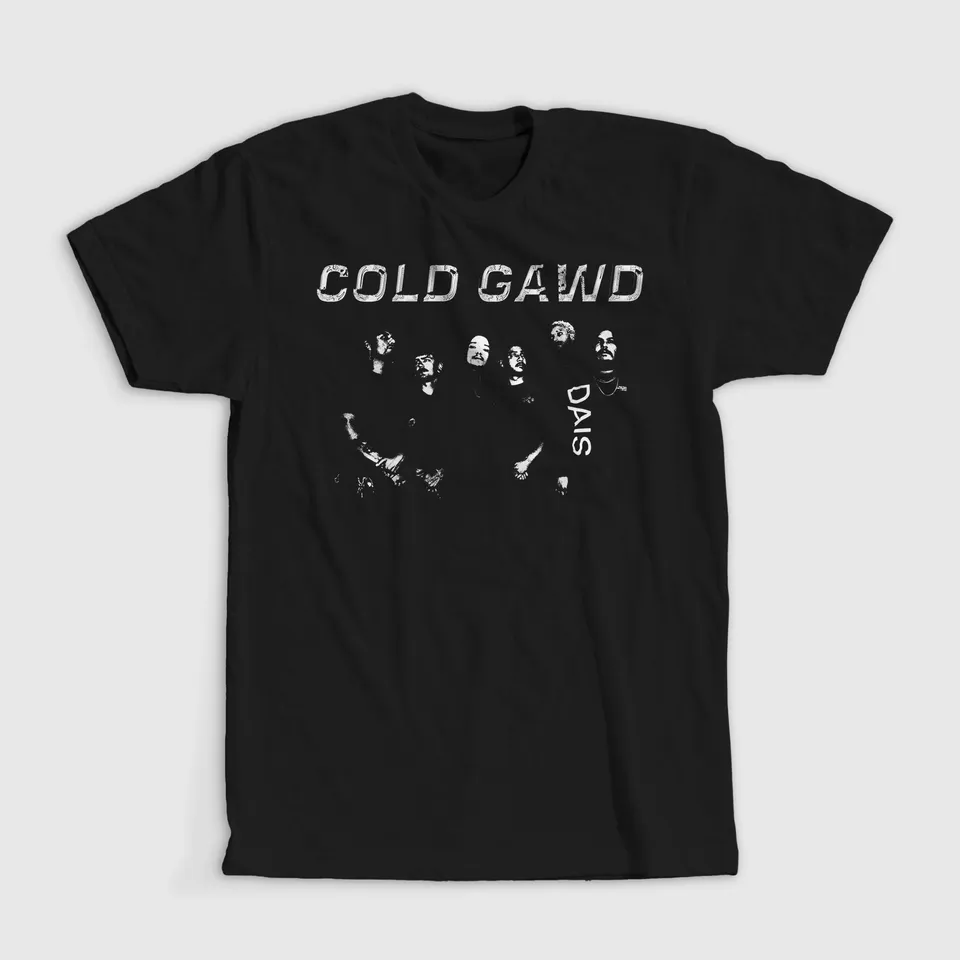 dais-records-cold-gawd-t-shirt-noir-coton-photo-groupe image 1