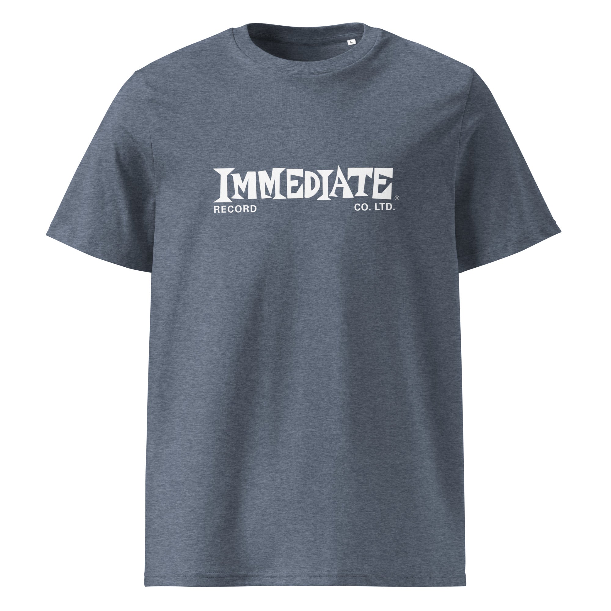 charly-immediate-records-white-logo-t-shirt-coton-bio-noir image 7