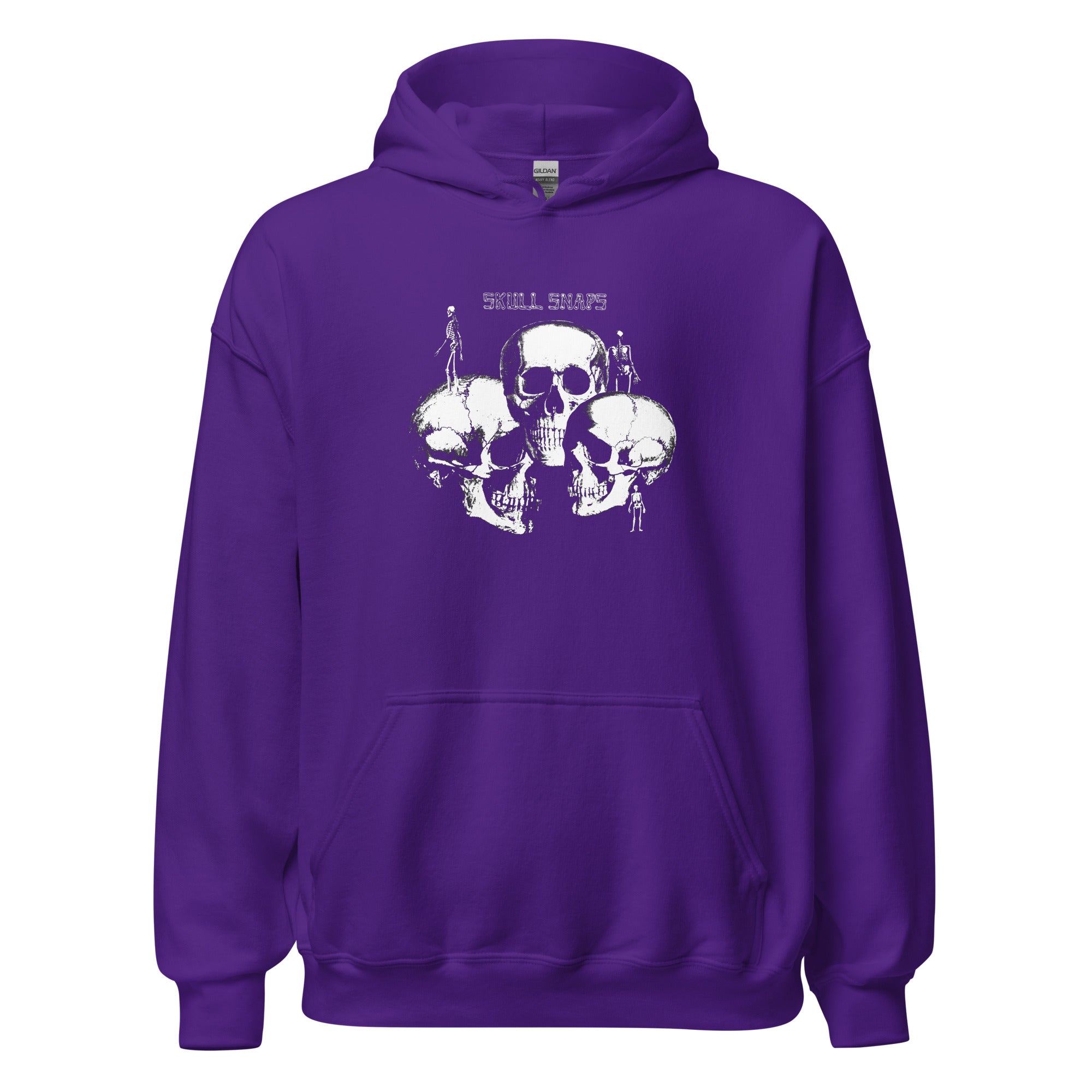 charly-records-skull-snaps-hoodie-unisexe-noir-coton image 8