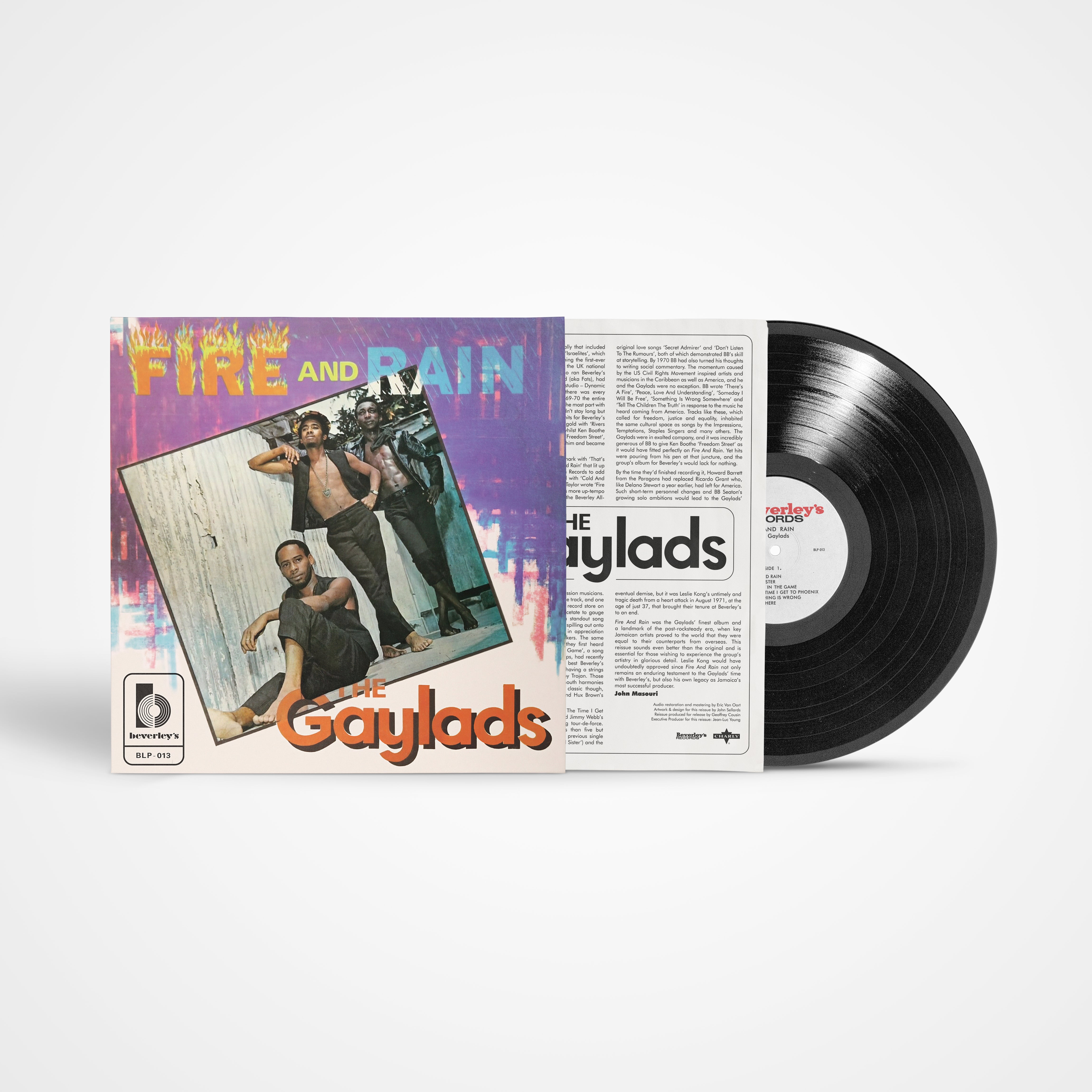 charly-records-fire-and-rain-vinyle-lp-noir-reggae-gaylads image 2