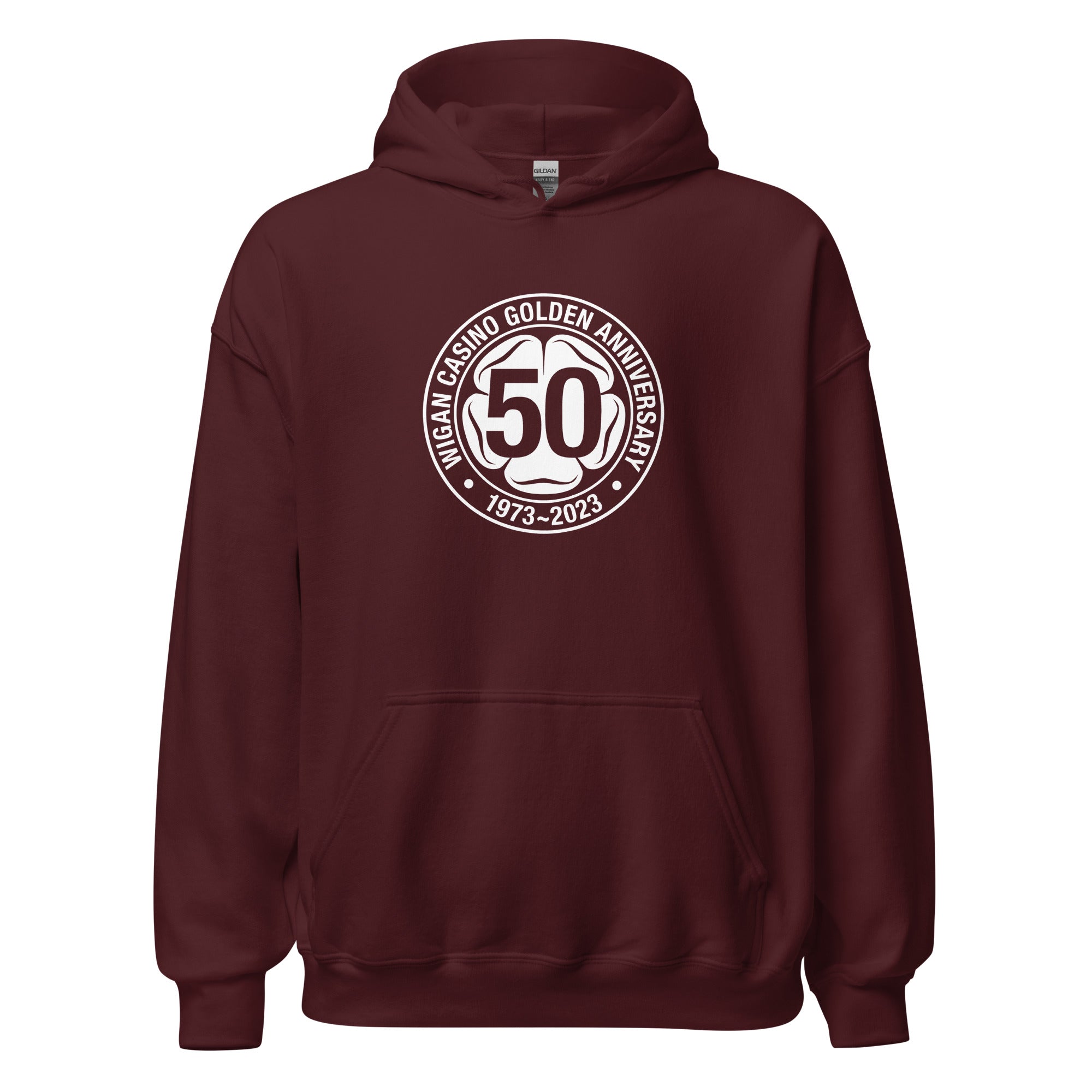 charly-wigan-casino-golden-anniversary-hoodie-coton-noir image 1