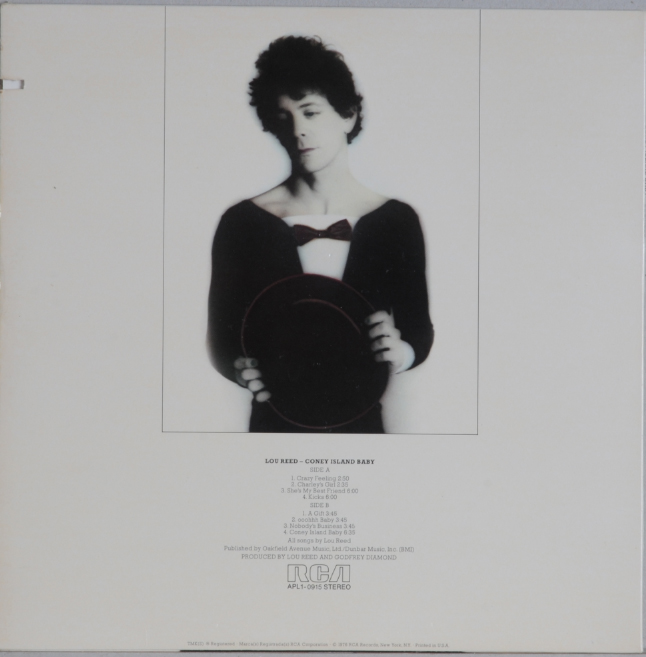lou-reed-coney-island-baby-lp-33-tours-import-usa-1975 image 2