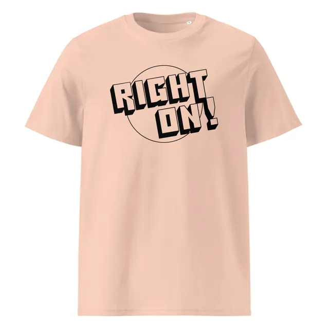 charly-t-shirts-right-on-t-shirt-coton-bio-blanc-m image 1