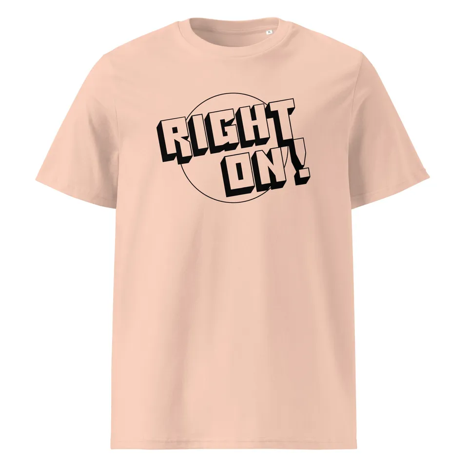 charly-t-shirts-right-on-t-shirt-coton-bio-blanc-m image 1