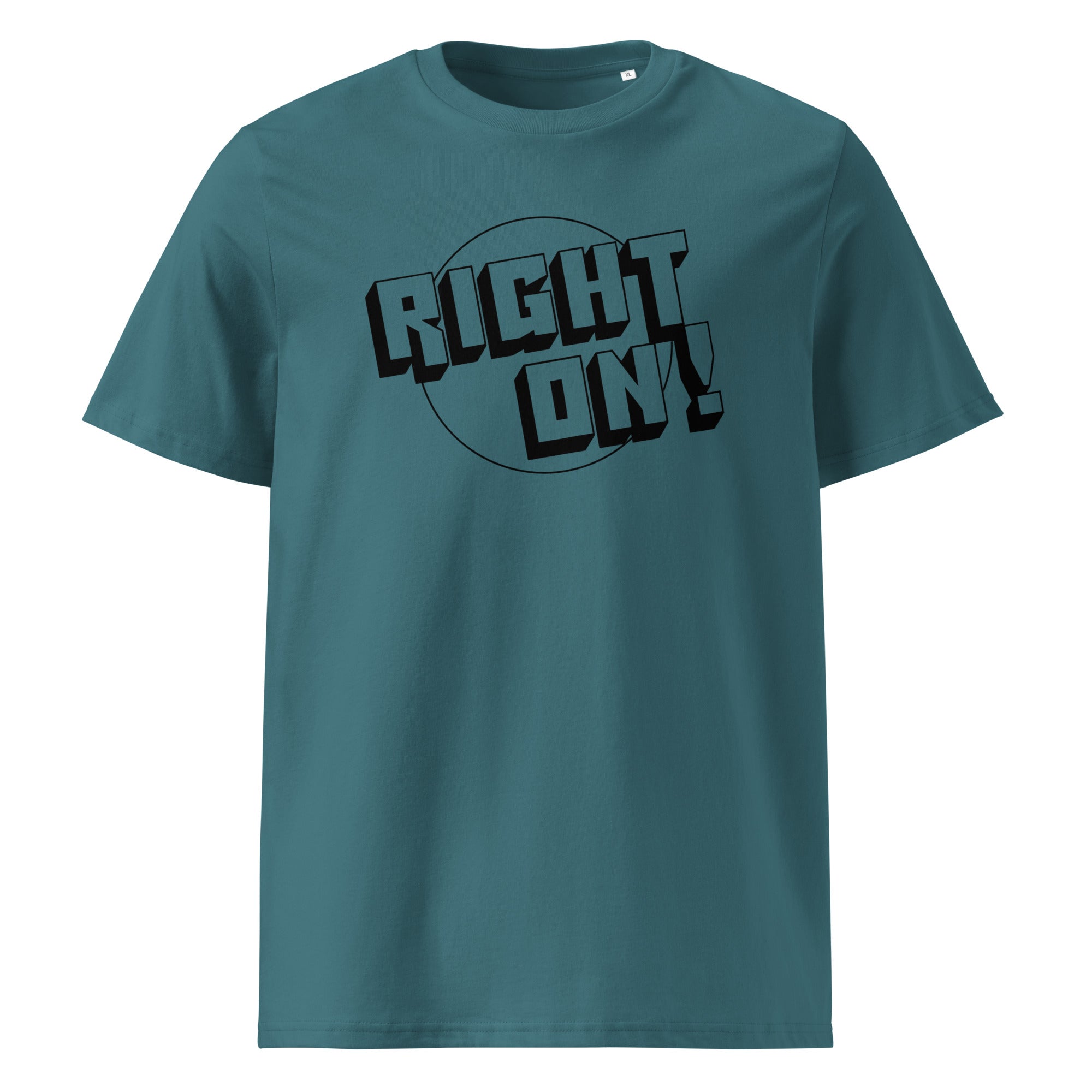 charly-t-shirts-right-on-t-shirt-coton-bio-blanc-m image 6