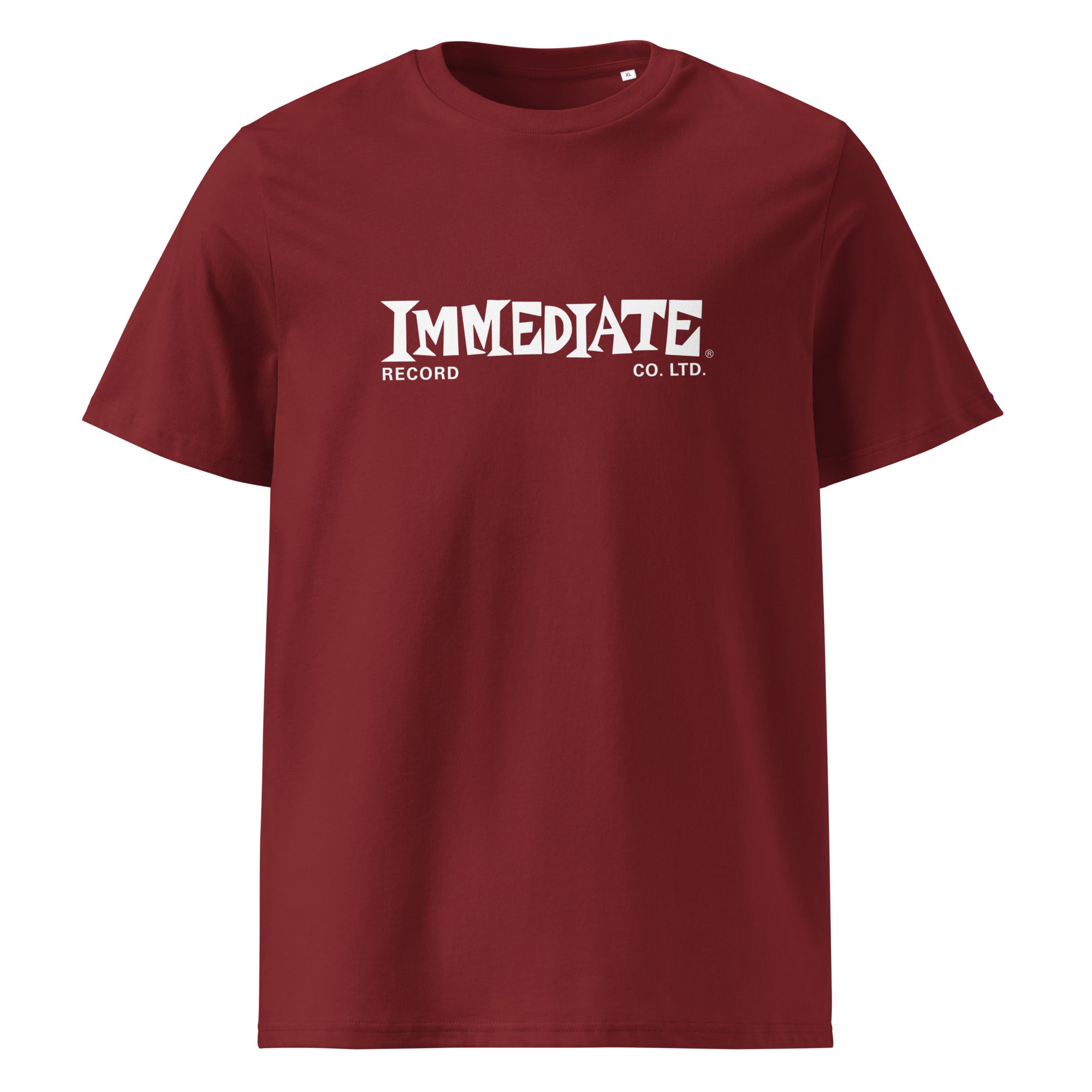 charly-immediate-records-white-logo-t-shirt-coton-bio-noir image 4