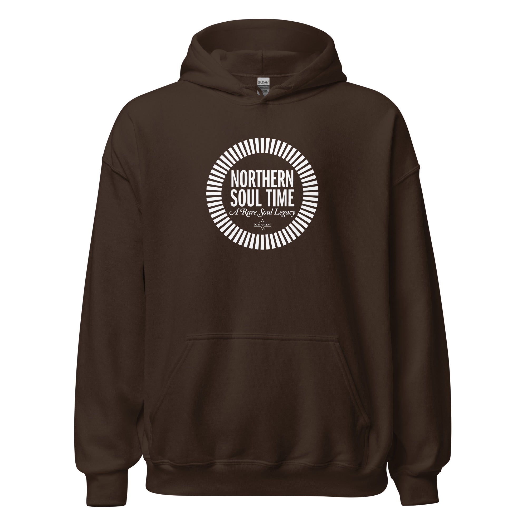 charly-northern-soul-time-hoodie-sweat-capuche-logo-blanc-indigo image 7