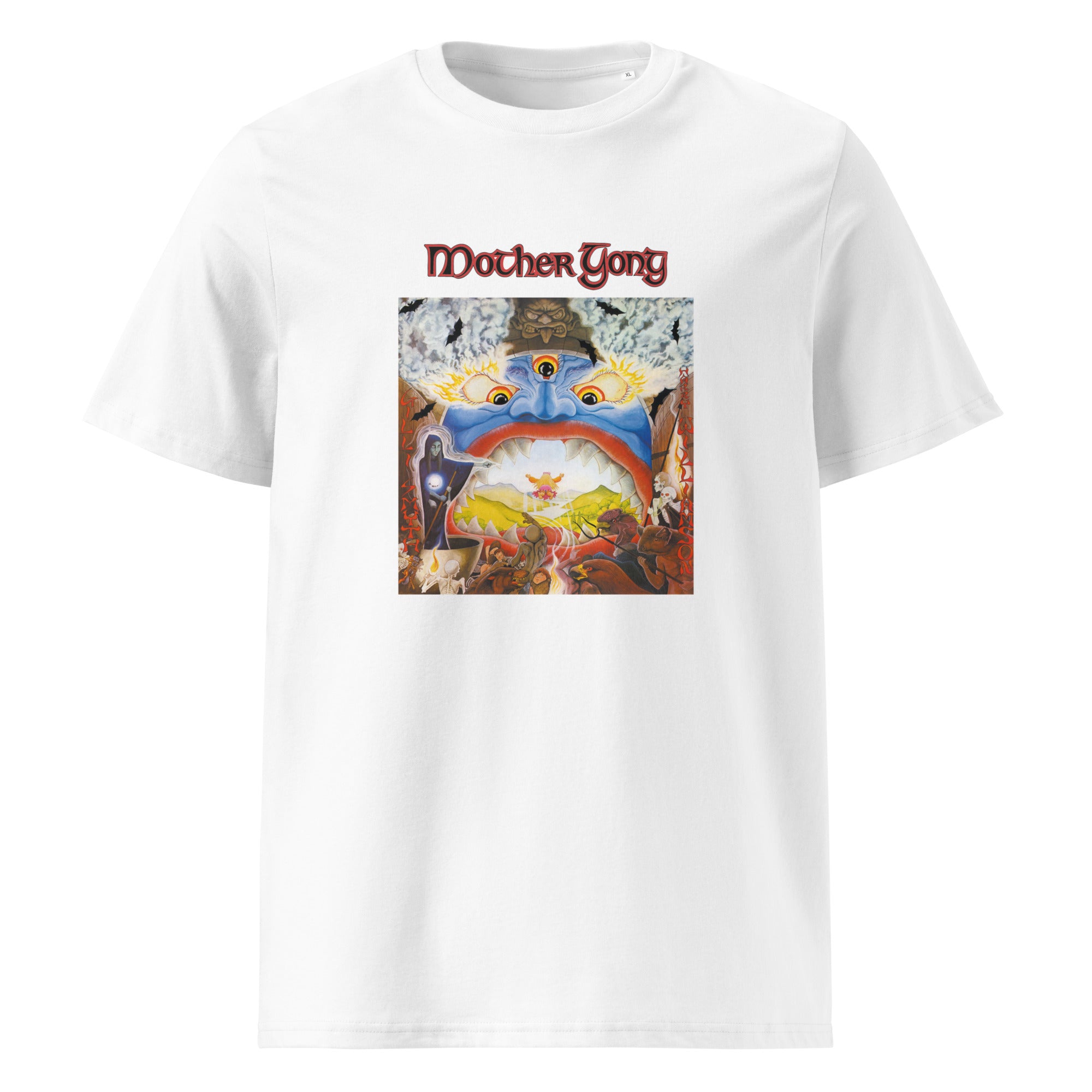 charly-records-mother-gong-t-shirt-blanc-coton-bio image 1