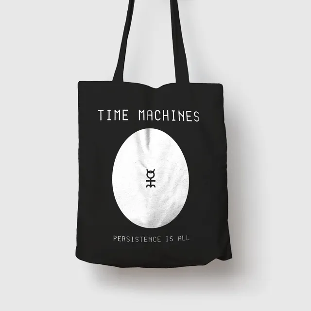 coil-time-machines-tote-bag-noir-taille-unique-coton image 1