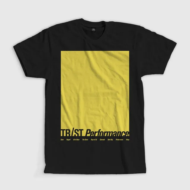 tr-st-performance-t-shirt-noir-coton-jaune-taille-l image 1