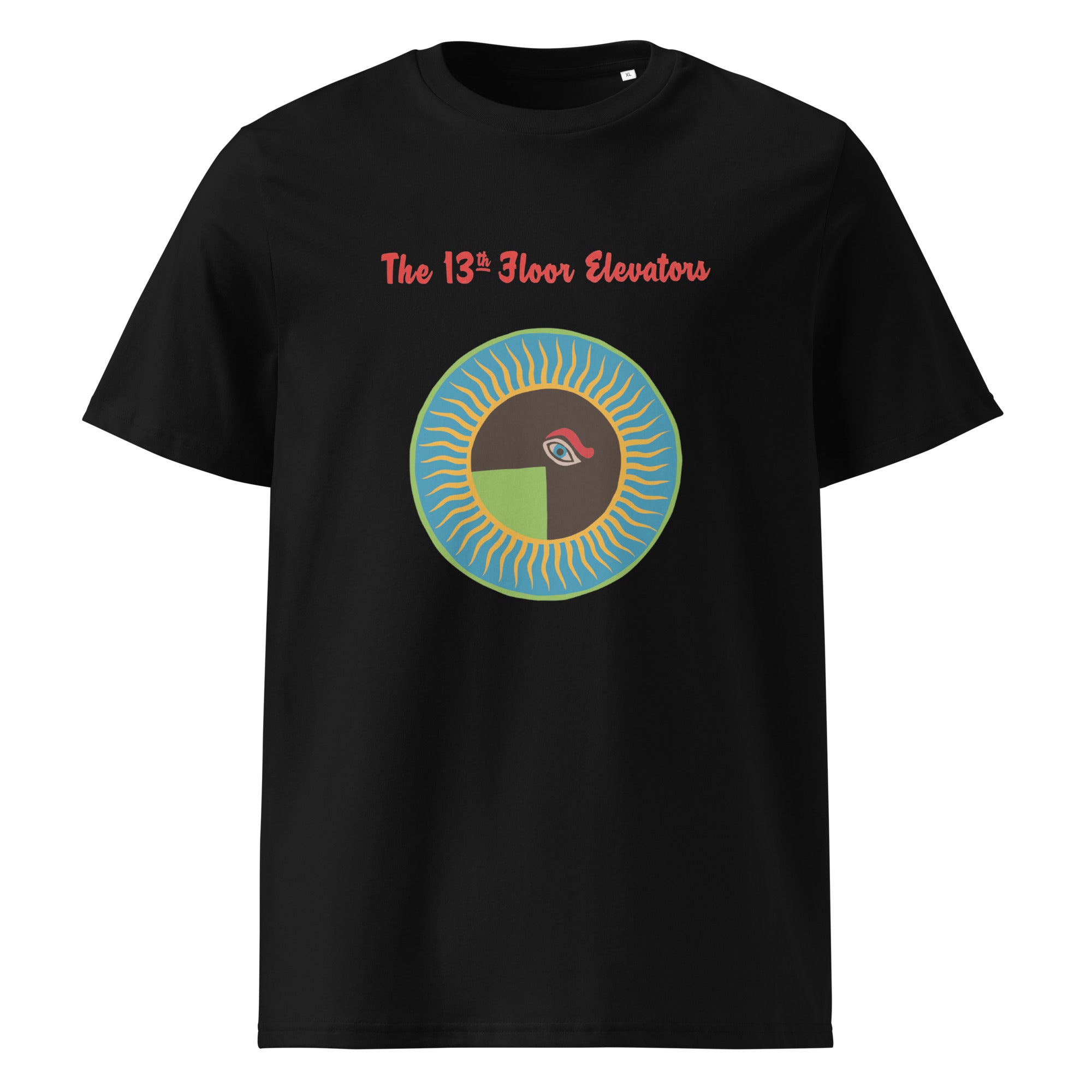 13th-floor-elevators-t-shirt-noir-coton-bio-unisexe image 7