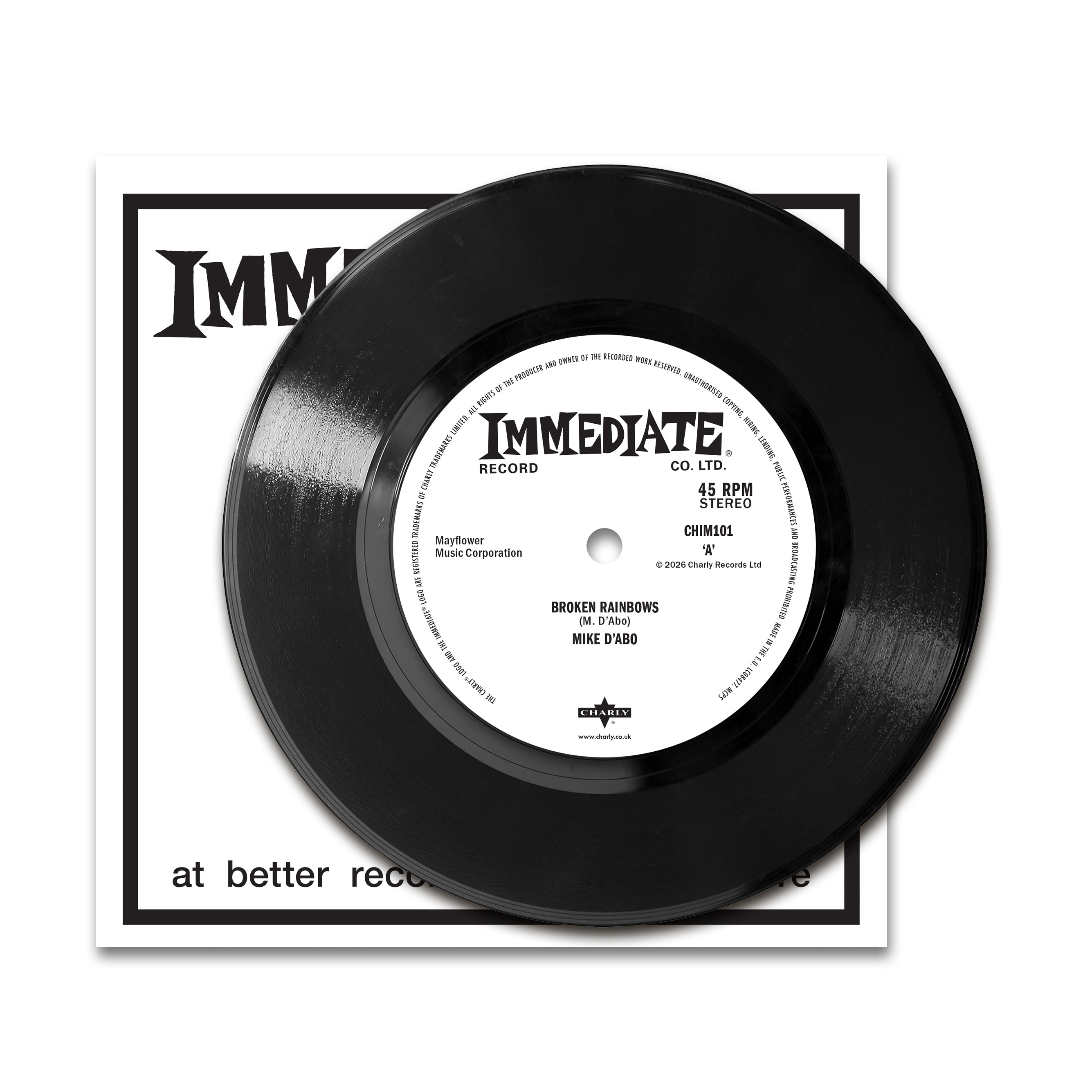 mike-d-abo-broken-rainbows-vinyle-7-single-pop image 2