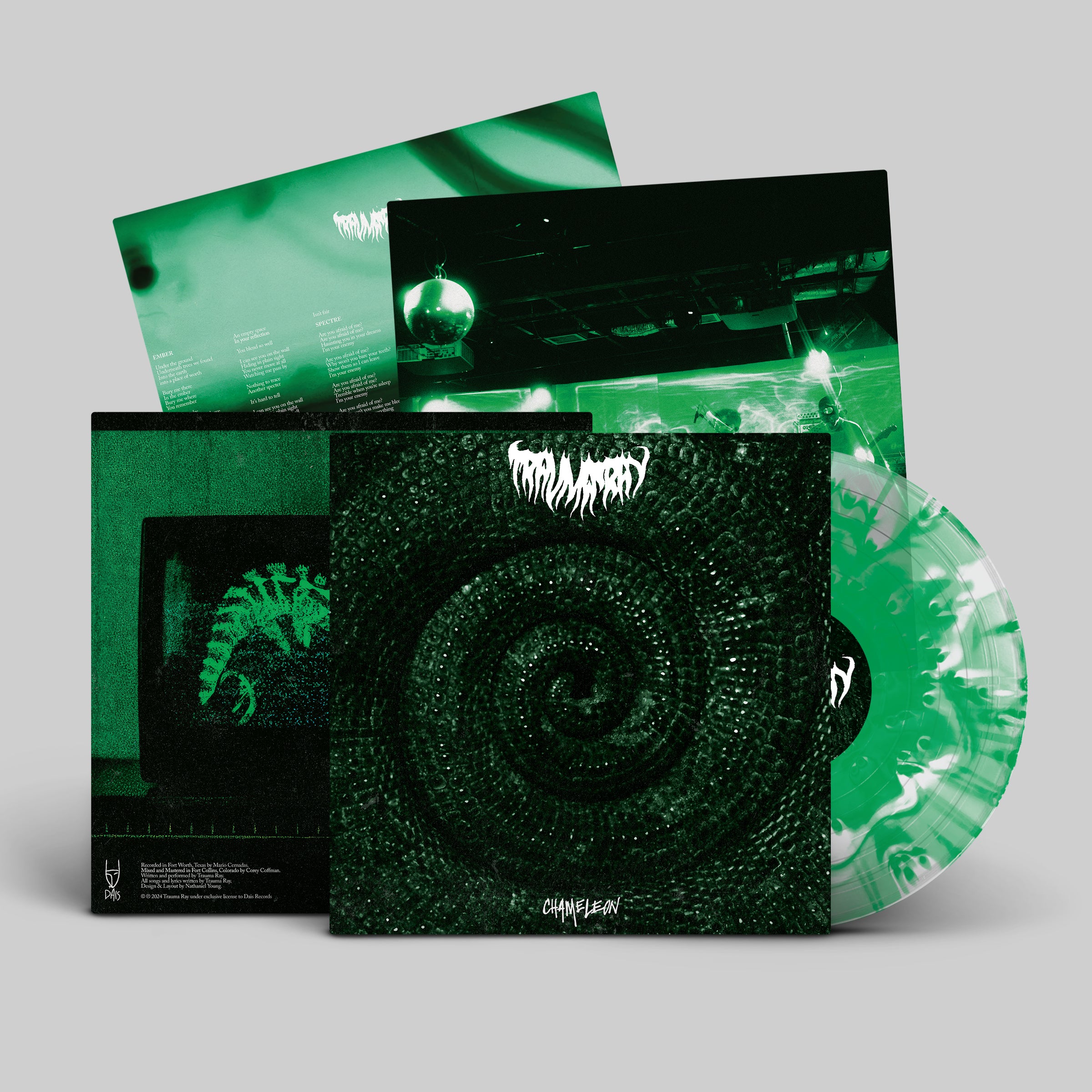 dais-records-trauma-ray-chameleon-vinyle-vert-shoegaze image 3