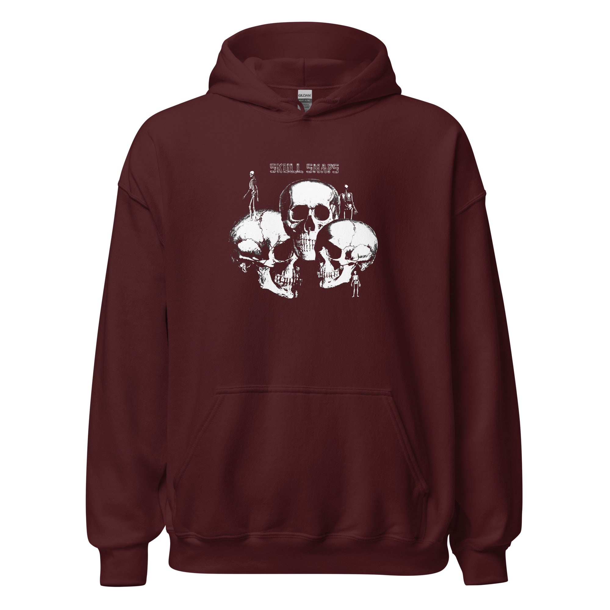 charly-records-skull-snaps-hoodie-unisexe-noir-coton image 5