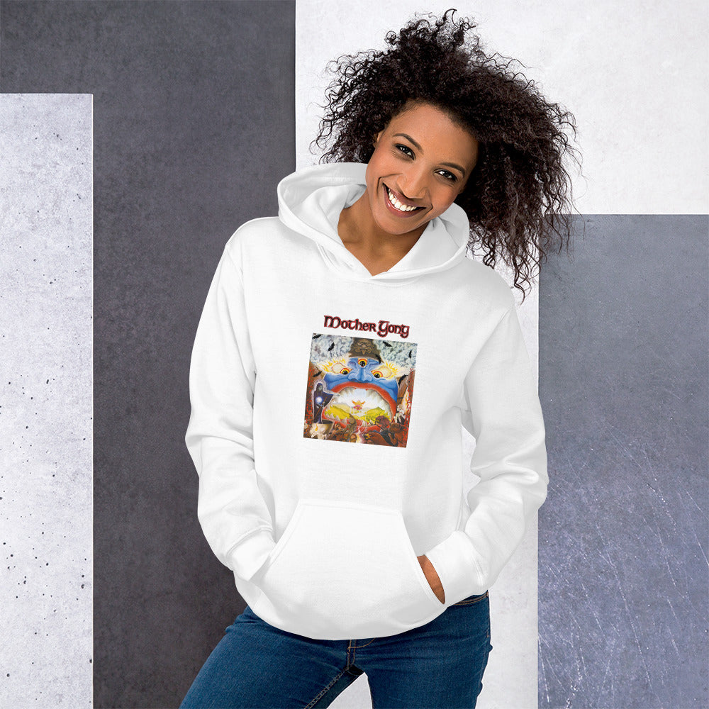 charly-records-mother-gong-sweat-capuche-blanc-coton-capuche-doubl-e image 3