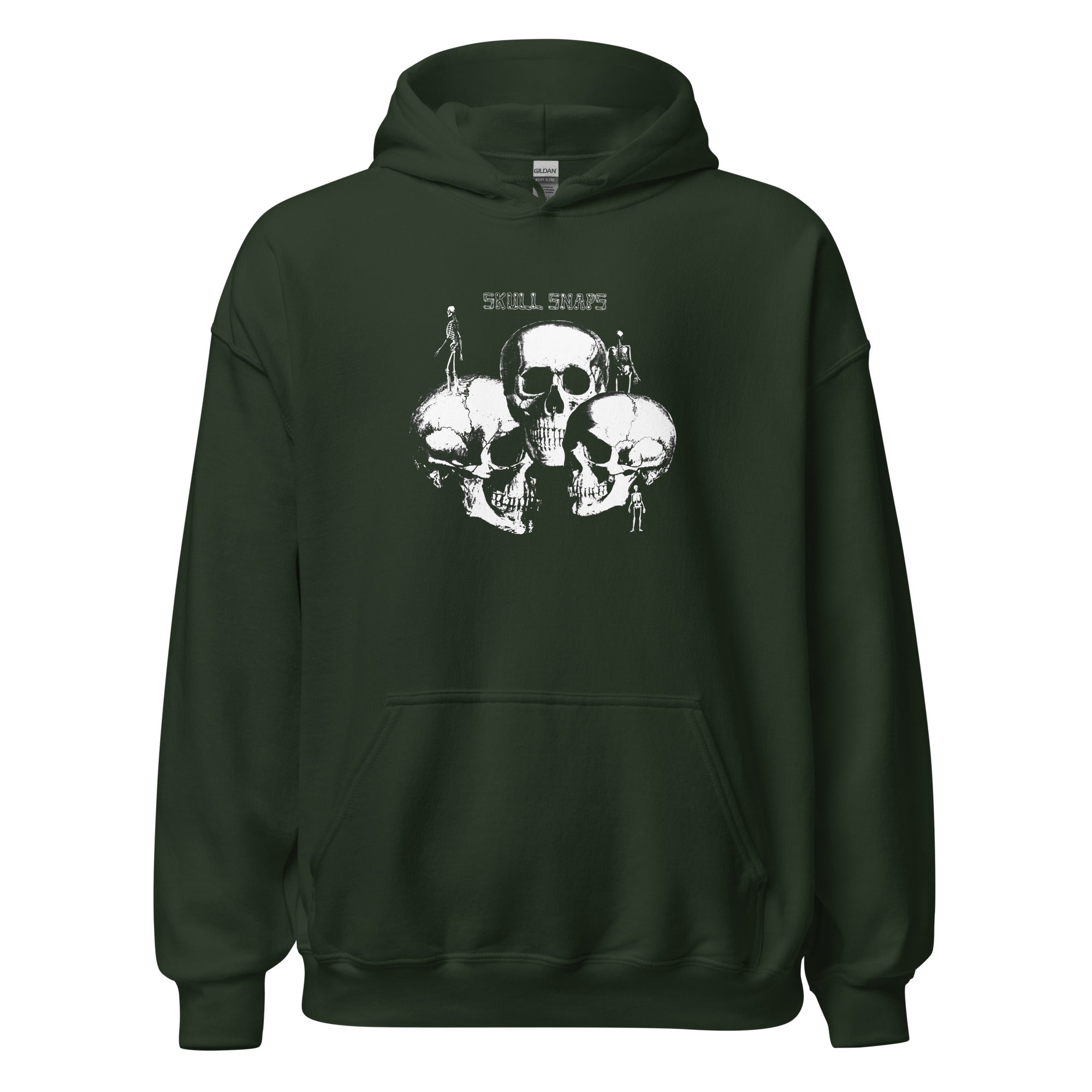 charly-records-skull-snaps-hoodie-unisexe-noir-coton image 7