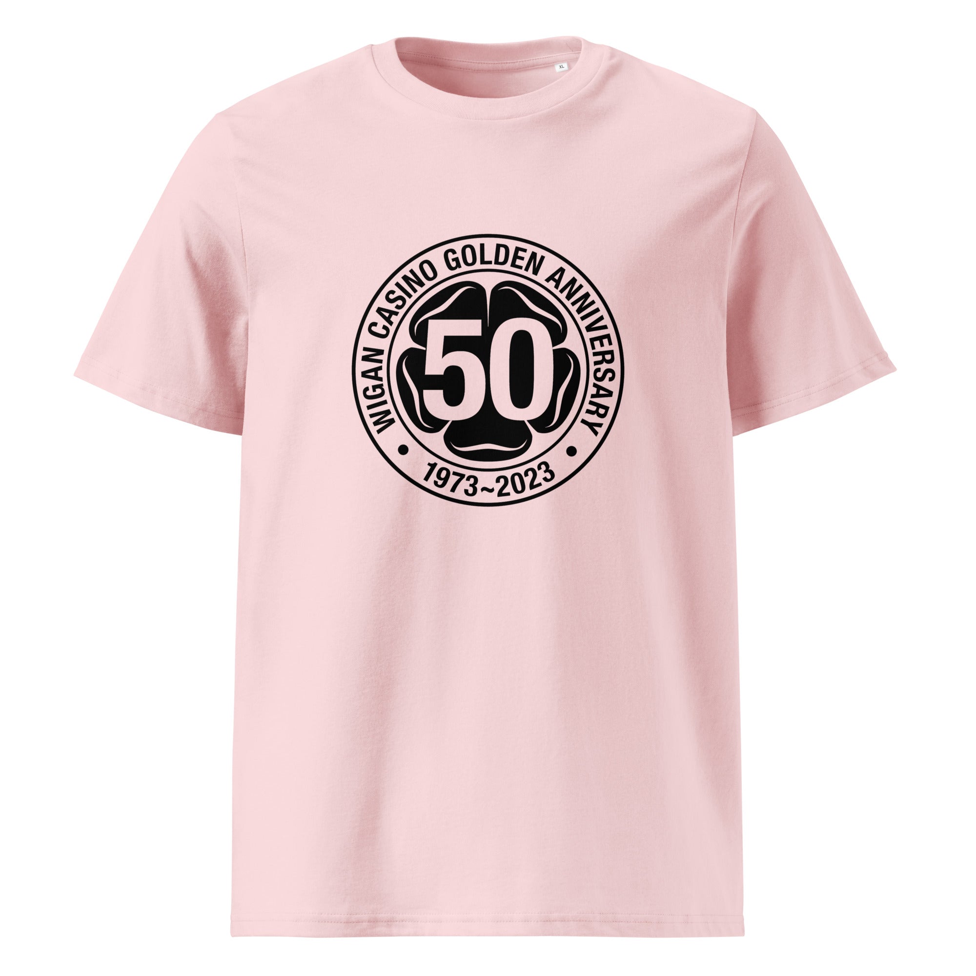 charly-records-wigan-casino-50-t-shirt-unisexe-coton-bio-blanc image 8
