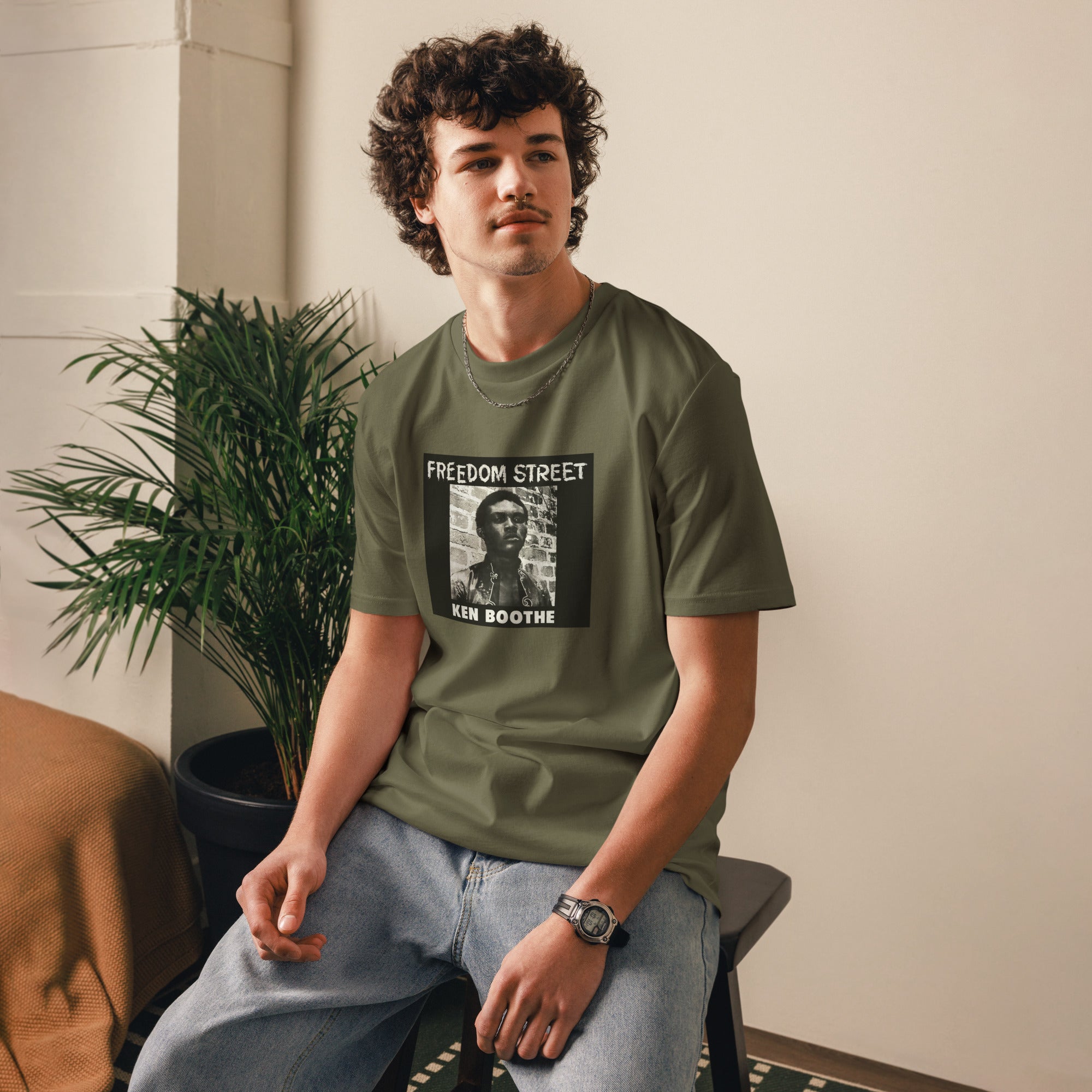 freedom-street-t-shirt-coton-bio-blanc-l image 2
