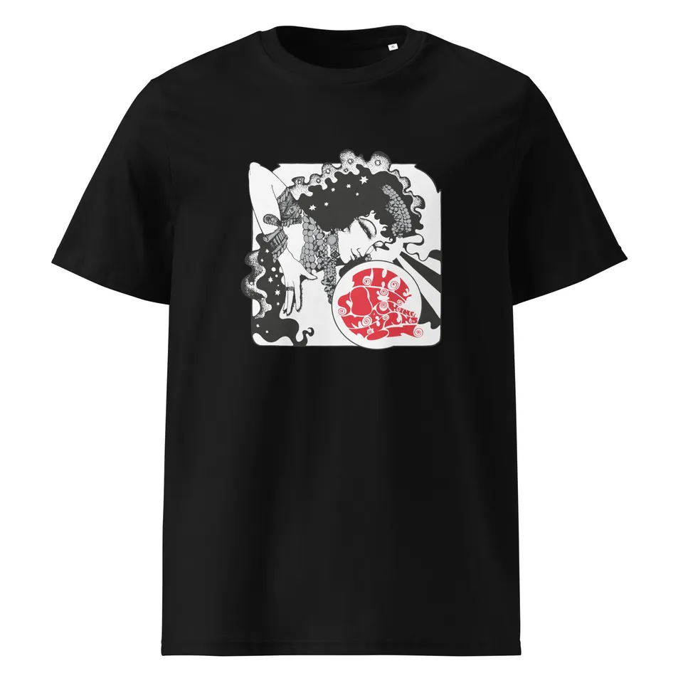 charly-records-the-soft-machine-t-shirt-unisexe-coton-bio-noir image 1