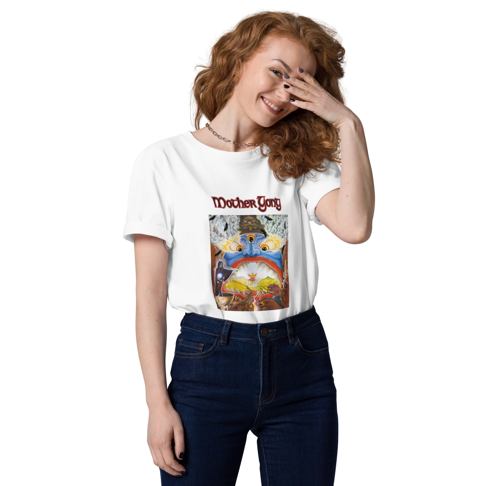 charly-records-mother-gong-t-shirt-blanc-coton-bio image 3