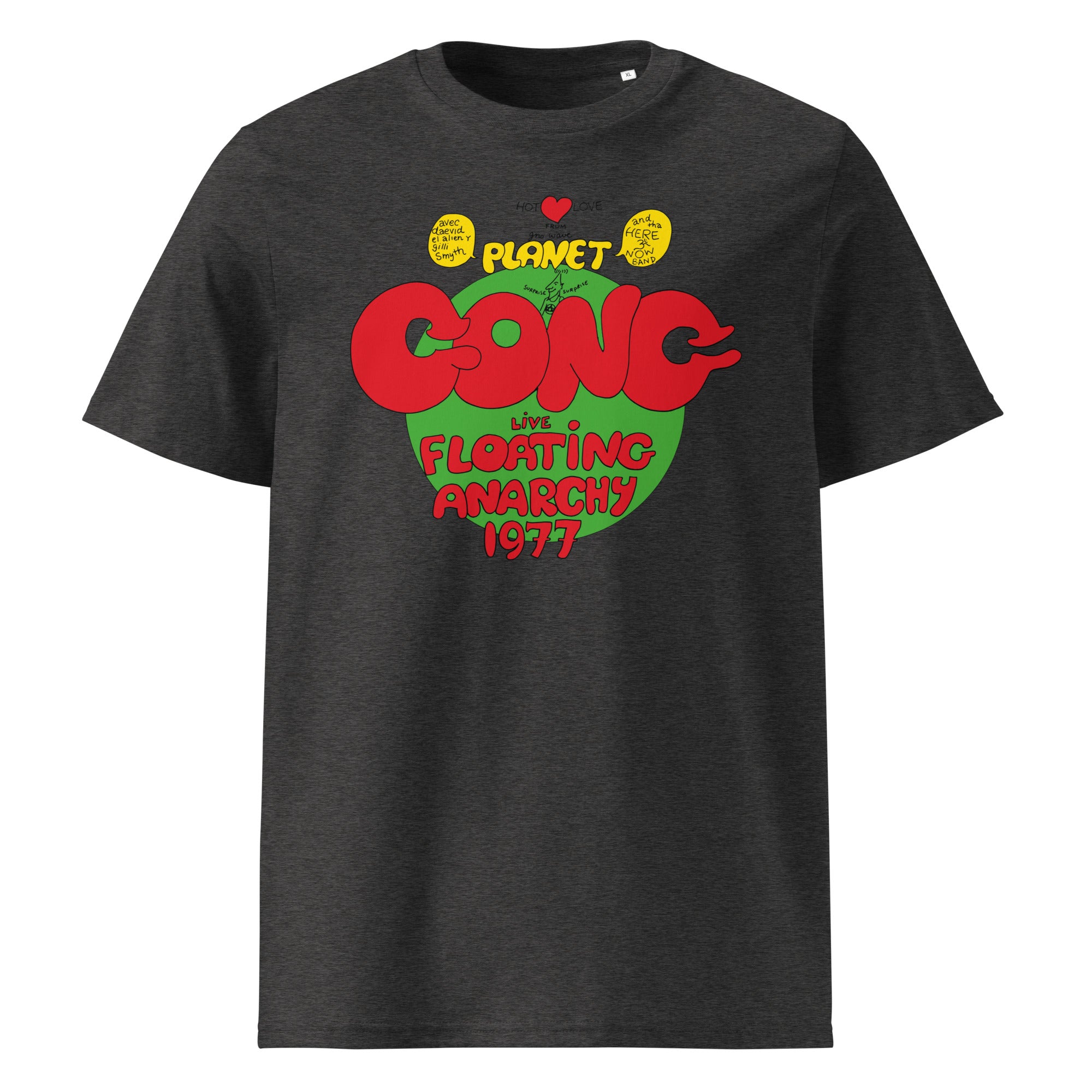 charly-records-planet-gong-t-shirt-unisexe-coton-bio-noir image 7