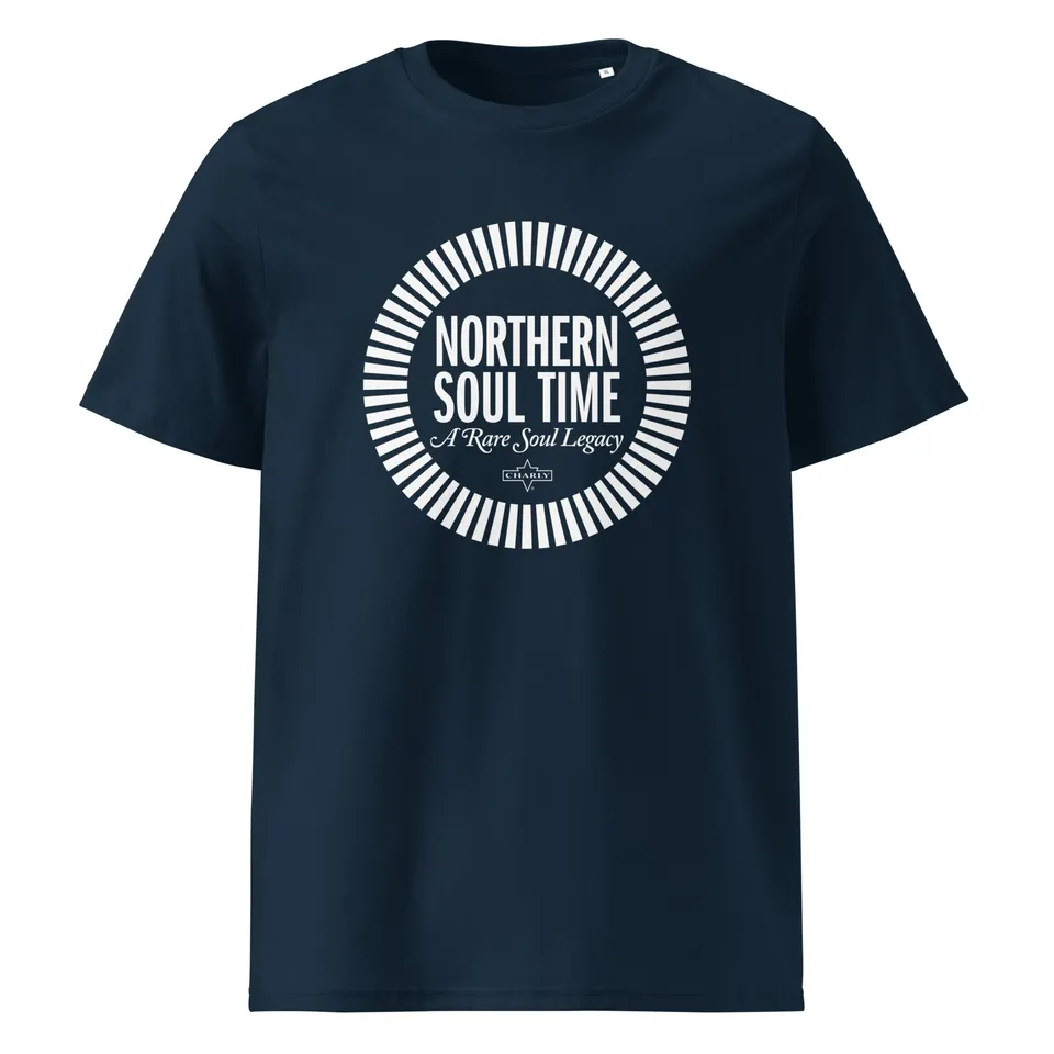 charly-northern-soul-time-t-shirt-unisexe-noir-coton-bio image 1