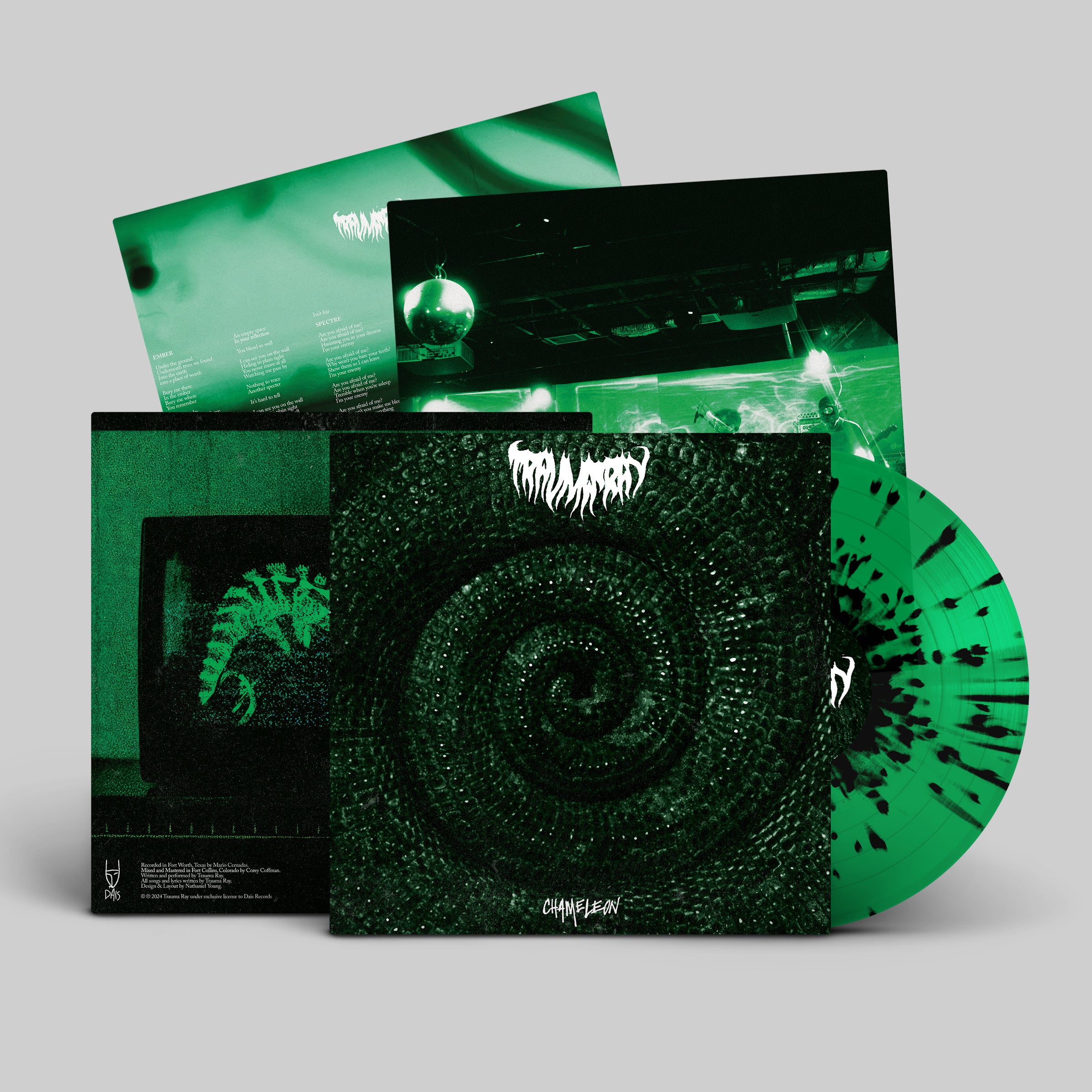 dais-records-trauma-ray-chameleon-vinyle-vert-shoegaze image 2