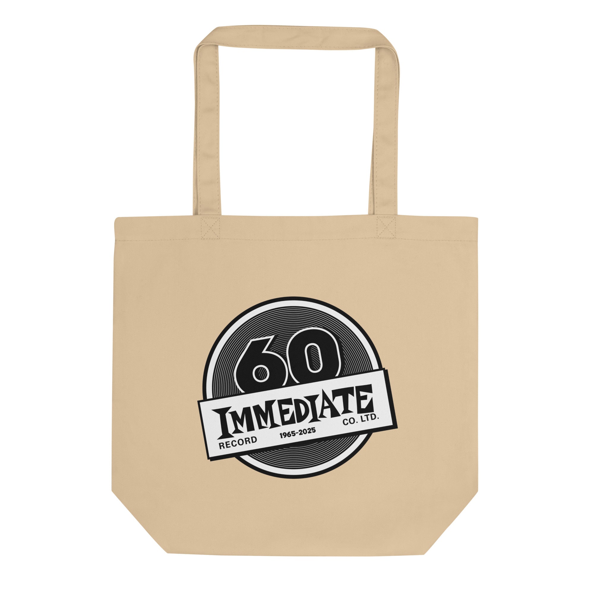 immediate-records-60th-anniversary-tote-bag-coton-bio-noir-blanc image 1