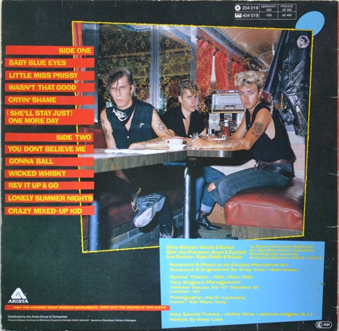 stray-cats-gonna-ball-vinyle-lp-france-1981-arista-204-019 image 2