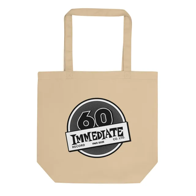 immediate-records-60th-anniversary-tote-bag-coton-bio-noir-blanc image 1